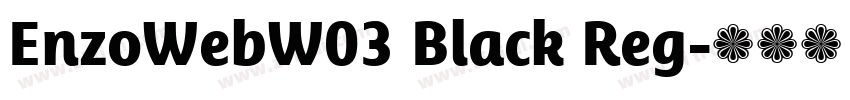 EnzoWebW03 Black Reg字体转换 EnzoWebW03 Black Reg字体转换